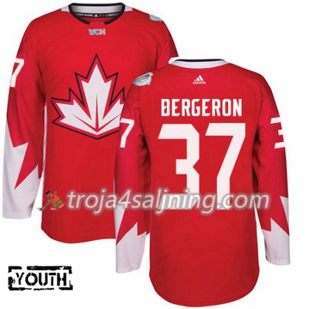 Kanada tröja Patrice Bergeron 37 World Cup i ishockey 2016 Röd - NHL Tröjor Barn Kanada tröja Patrice Bergeron 37 World Cup i ishockey 2016 Röd - NHL Tröjor Barn